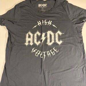 AC/DC Dark Gray Cotton Tee